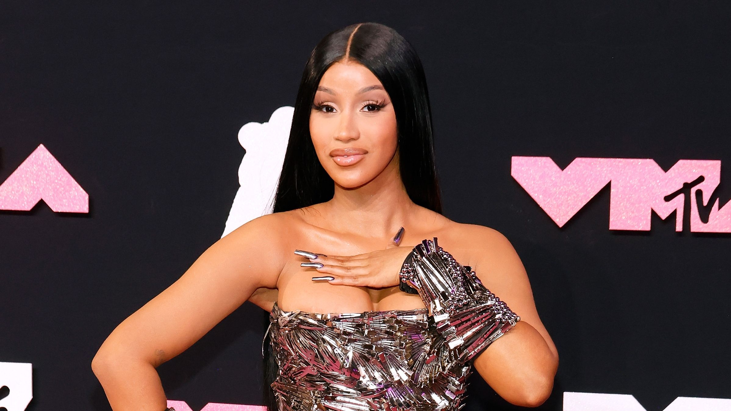 Cardi B attends the 2023 MTV Video Music Awards at Prudential Center on September 12, 2023 in Newark, New Jersey. 