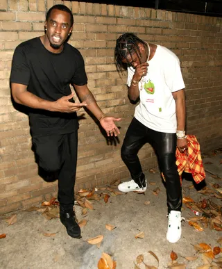 So Diddy and Travis Scott Walk Into a Hip Hop Awards - Next thing you know Diddy is making Travis crack up.(Photo: Bennett Raglin/BET/Getty Images for BET Networks)