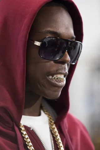 Kevin meets Bobby Shmurda&nbsp;and his grillz.&nbsp; - (Photo: Dale Berman/BET)