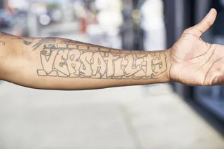 UTK Reps His Story on His Sleeve - UTK makes sure you know where he's from with his tats.(Photo: Zev Schmitz)