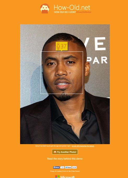 Nas - Real Age: - Image 8 from Microsoft's How Old App: Rap Edition | BET