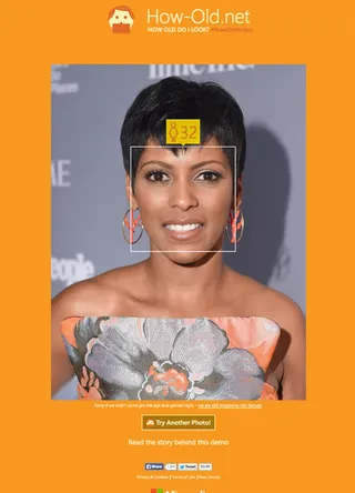 Tamron Hall - Real Age: 44How-Old.net: 32This acclaimed journalist proves that politics is not "for the old." Just look at her!(Photo: Michael Loccisano/Getty Images for Time and People/ How-old.net)