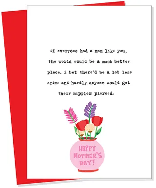 Uncooked Land the Store - The cards here mince no words telling your mama just how much influence she has on your life.   (Photo: Uncooked Land The Store)