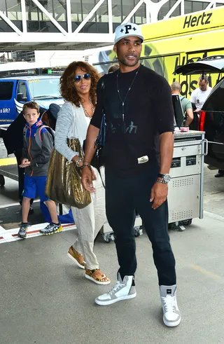 Love Their Love - Boris Kodjoe spotted with his beautiful wife Nicole Ari Parker as they catch a flight out of Los Angeles.(Photo: Splash News)