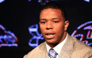 Not Above the Law - In the fall of 2014 Rice was involved in an onerous domestic violence case against his wife and ultimately suspended from the Baltimore Ravens. Later in the fall he was granted an appeal and reinstated to the team.&nbsp;  (Photo: Rob Carr/Getty Images)