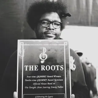 Questlove - Roots drummer Questlove welcomes fans to his home city.  (Photo: @djdnice via Instagram)