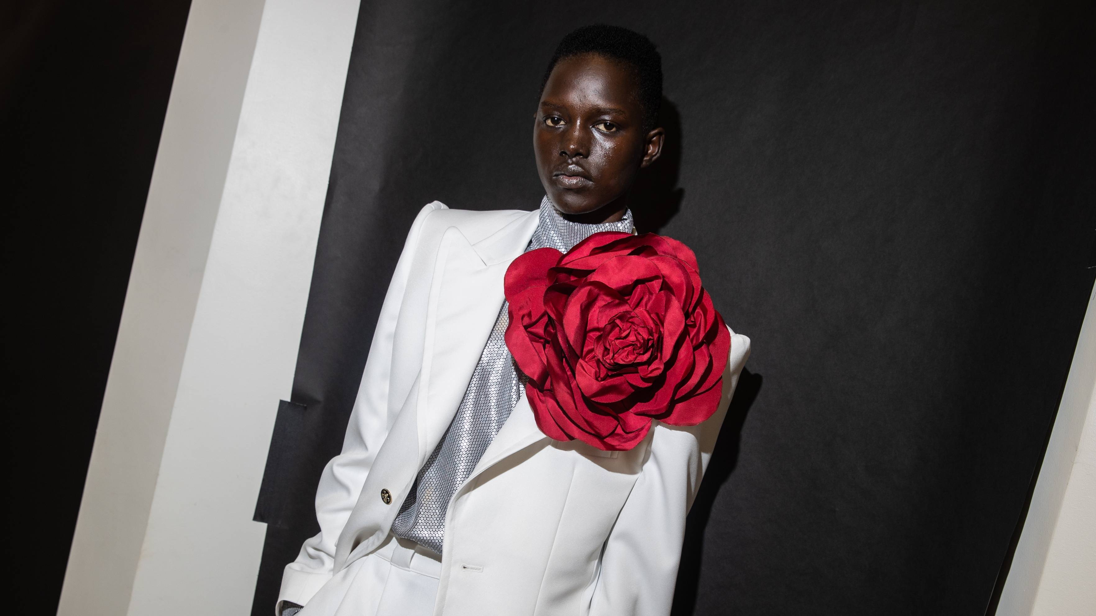 Backstage at the Willy Chavarria Spring 2024 Ready To Wear Runway Show at the Woolworth Building on September 13, 2023 in New York, New York. 