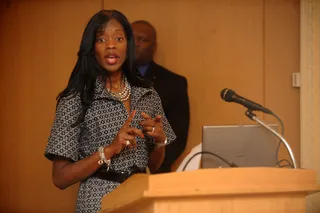 Preparing for Success - Libre Johnson engages the crowd. (Photo: Brad Barket/PictureGroup)