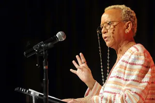 Nikki Giovanni Delivers&nbsp;Pearls of Wisdom - Poet Nikki Giovanni.&nbsp;(Photo: Astrid Riecken/PictureGroup)