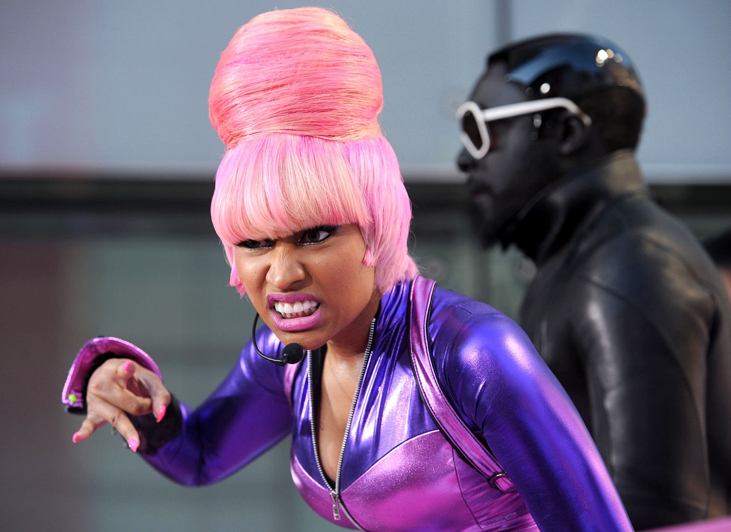 Cotton Candy - Nicki’s pink swirl was the cherry on top needed to transform herself into a space cadet for her VMA performance.(Photo: Kristian Dowling/PictureGroup)