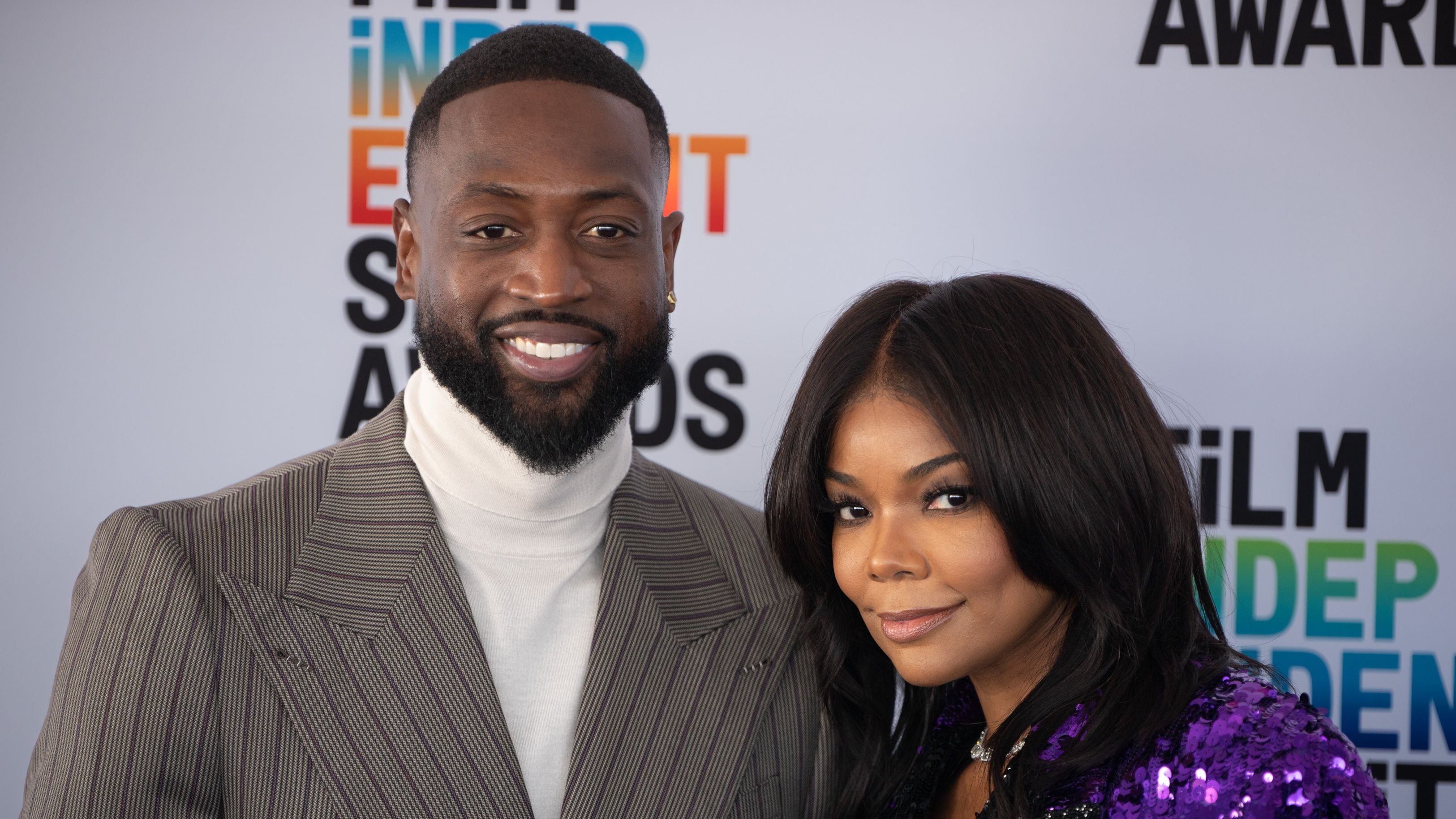 Dwyane Wade and Gabrielle Union attend the 2023 Film Independent Spirit Awards on March 04, 2023 in Santa Monica, California. 