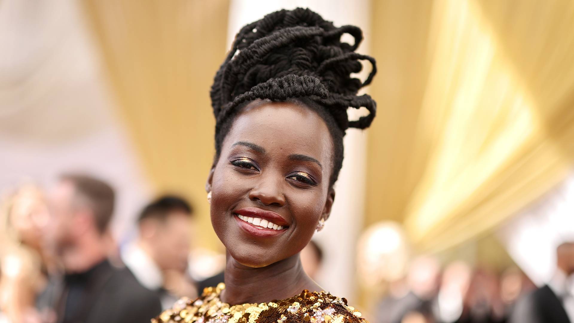 Lupita Nyong'o attends the 94th Annual Academy Awards at Hollywood and Highland on March 27, 2022 in Hollywood, California. 