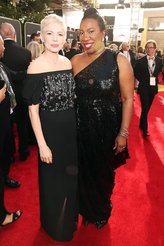 Michelle Williams and activist Tarana Burke - Michelle Williams and activist Tarana Burke&nbsp;(Photo: Christopher Polk/NBC/NBCU Photo Bank via Getty Images)