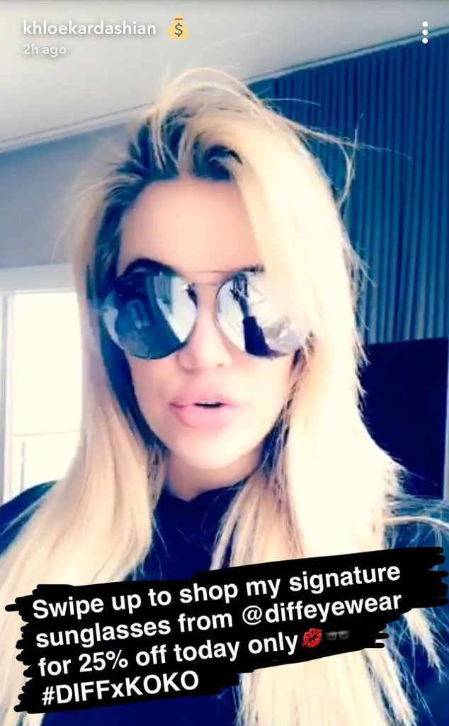 (Photo: Khloe Kardashian via Snapchat)