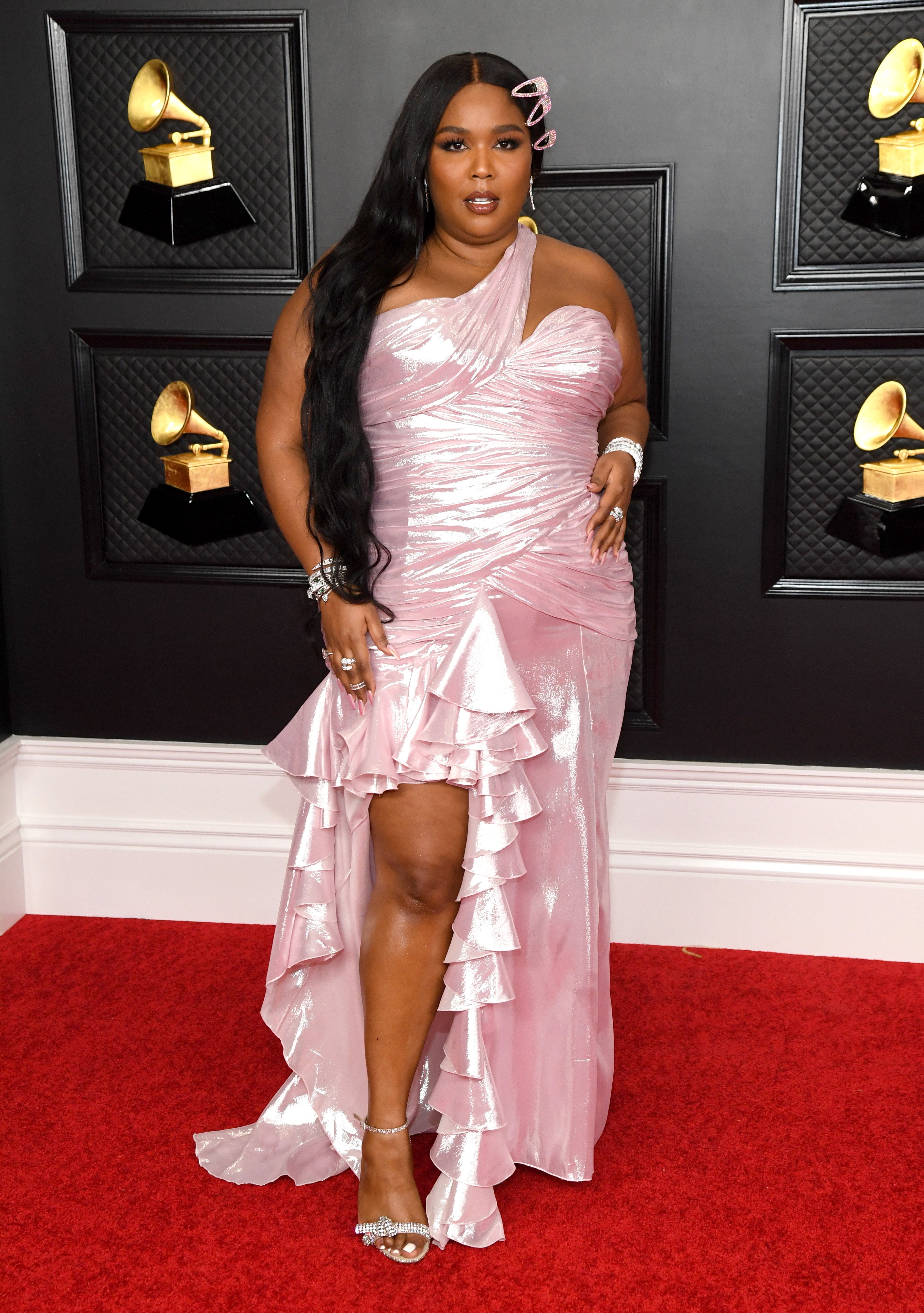 LOS ANGELES, CALIFORNIA - MARCH 14: Lizzo attends the 63rd Annual GRAMMY Awards at Los Angeles Convention Center on March 14, 2021 in Los Angeles, California. (Photo by Kevin Mazur/Getty Images for The Recording Academy )