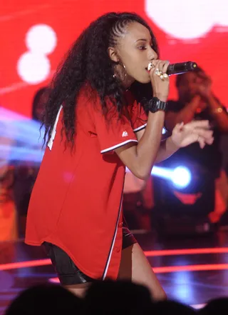 The Sweet Life - W.O.W. Summer Series contestant Miss Cookie performs ever so sweetly to the livest audience. (Photo: John Ricard / BET)