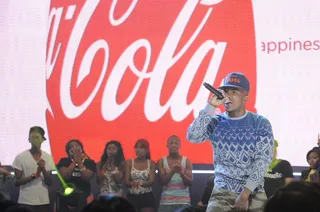 Mic Check - Reese Rel is not done with the 106 &amp; Park stage just yet.(Photo: John Ricard / BET)