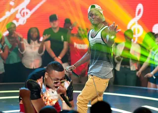 Flashing Lights - All eyes are on Caleb and Jeremias of Fame or Juliet when they perform.&nbsp;(Photo:&nbsp; D Dipasupil/Getty Images for BET)