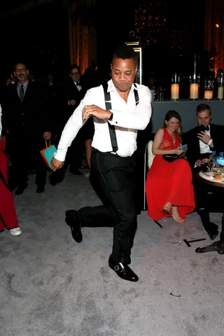 Cuba Gooding Jr. - Cuba Gooding Jr. danced up a storm at The Weinstein Company and Netflix Golden Globes Party. &nbsp;(Photo: Phillip Faraone/Getty Images for The Weinstein Company)