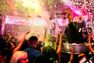 Celebration - Powerhouse hip-hop duo Rae Sremmurd kicked off the New Year with an unrivaled performance at Drai's Nightclub at The Cromwell in Las Vegas. (Photo: Courtesy of Radis Sammerthai /Tony Tran Photography)