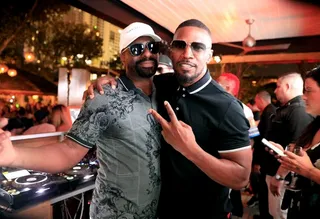 Yacht Life - DJ IRIE&nbsp;and&nbsp;Jamie Foxx&nbsp;were spotted at the River Yacht Club "Rock My Boat" party in Miami. (Photo: Pierre Zonzon for River Yacht Club)
