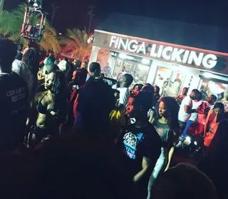 Food and Liquor - Some of the "Gold Slugs" video was shot right in front of this chicken joint owned by DJ Khaled.  (Photo: Jerry Bagley)