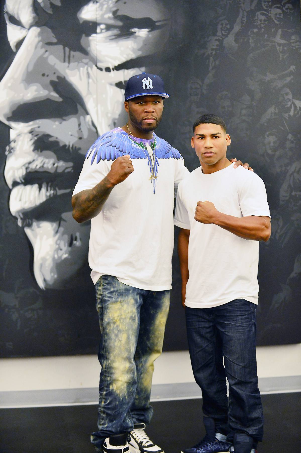 50 Cent Yuriokis Gamboa Open Media Workout NYC