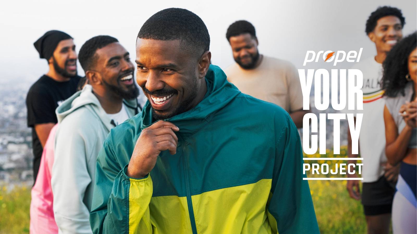 Propel Fitness Water, Michael B. Jordan, Propel Your City Project