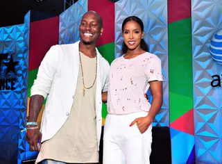 ON THE RECORD&nbsp; - Tyrese and Kelly Rowland were featured guests on one of the many great Genius Talks presented by AT&amp;T.&nbsp;(Photo: Jerod Harris/Getty Images for BET)