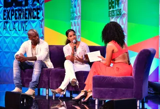 BEYOND THE MUSIC&nbsp; - Kelly and Tyrese got deep and addressed real issues on their Genius Talks panel at Fan Fest.&nbsp;(Photo: Jerod Harris/Getty Images for BET)