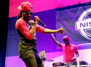 DANCEHALL - Reggae recording artist Gyptian got in the dancehall groove.(Photo: Jesse Grant/BET/Getty Images for BET)