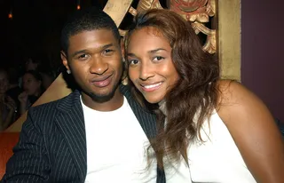 Usher and Chilli - They really could have made sweet music for a lifetime together.  (Photo: Mark Mainz/Getty Images)