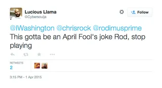 Lucious Llama, @Cybersoulja - If only... if only.(Photo: Lucious Llama via Twitter)