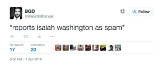 BGD, @BlackGirlDanger - This couldn't be more fitting.(Photo: Black Girl Danger via Twitter)