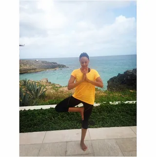 Tia Mowry @tiadmowry - &quot;Don’t move the way fear makes you move. Move the way love makes you move. Move the way joy makes you move. — Osho”The Instant Mom star sends some inspiration to her fellow yogis.(Photo: Tia Mowry via Instagram)