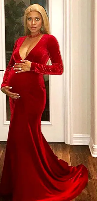 Eniko Hart - Eniko Hart dressed as pregnant Ciara.&nbsp;(Photo: Eniko Hart via Instagram)&nbsp;