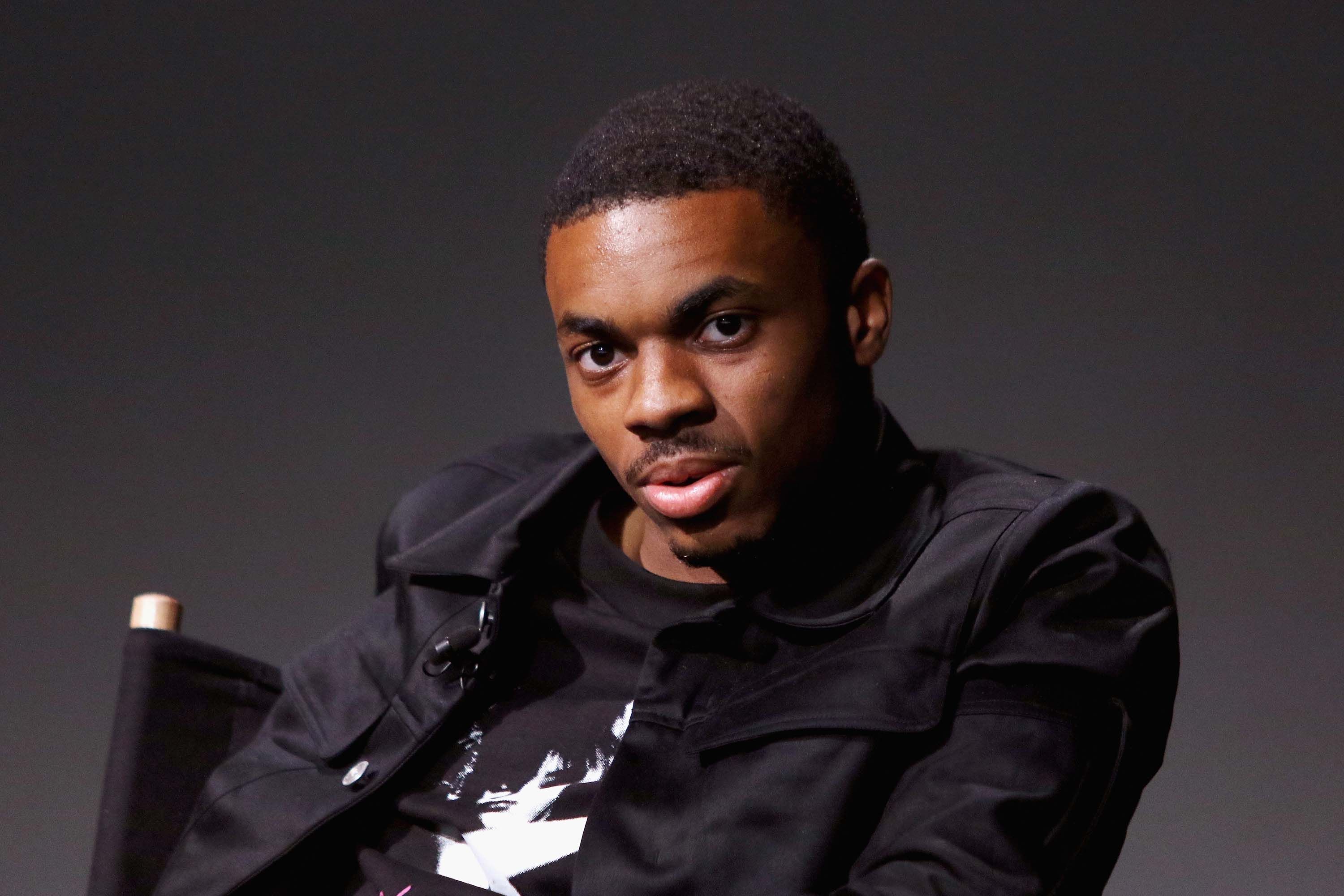 NEW YORK, NY - JUNE 30:  Musician Vince Staples attends the Apple Store Soho Presents: Meet The Musician at the Apple Store Soho on June 30, 2015 in New York City.  (Photo by Jim Spellman/WireImage)