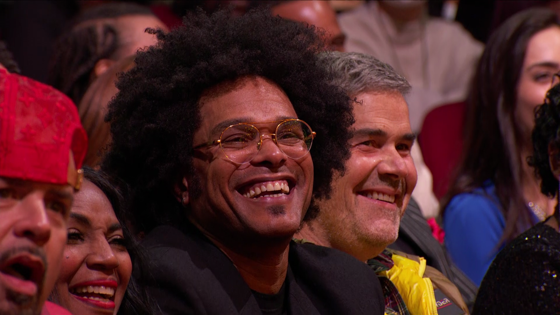 Audience members enjoying the 2021 Soul Train Awards.