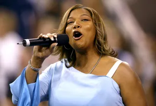 After 9/11 - A year after the Sept. 11 terror attacks, the U.S. Open honored the fallen heroes with a tribute, including a performance by&nbsp; Queen Latifah.&nbsp;Serena Williams&nbsp;defeated older sister Venus in their second&nbsp;primetime women’s finals match.&nbsp;(Photo: Gary M. Prior/Getty Images)