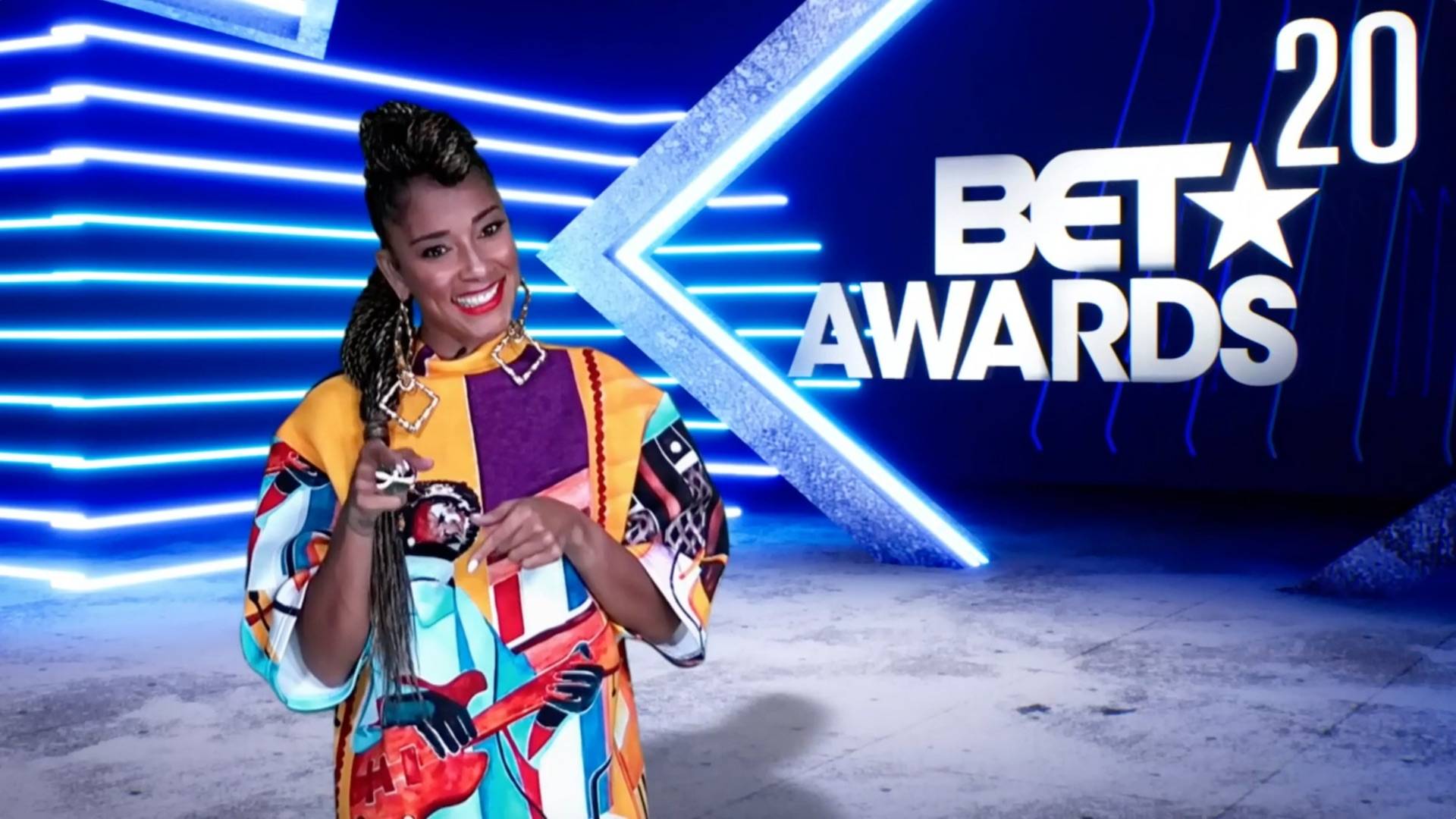 Amanda Seales on the 2020 BET Awards.