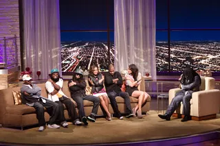 A Safe Haven - Everbody all in together on the most comfortable couch on late night!&nbsp;(Photo: Darnell Williams/BET)