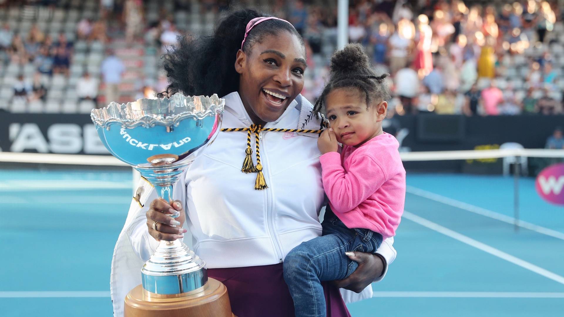 Serena Williams and Alexis Olympia on BET Buzz 2020.