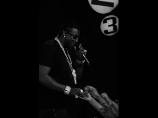 The Love - Gucci Mane feels the love from the "106 & Park" audience. (Photo Credit: Ernest Estime)