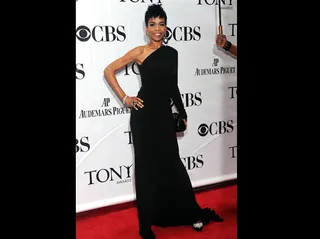 Michelle Williams - Michelle Williams wore an elegant black one-sleeved dress with black and silver accessories.<br><br>(Photo Credit: PictureGroup)