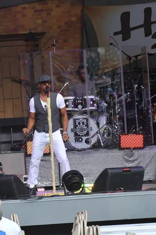 Happy Anniversary\r&nbsp; - Stokely and the rest of the guys from Mint Condition gleefully celebrate 20 years in the game as one of the greatest R&amp;B bands of our time — which is what made Jill Scott request their presence at her Summer Block Party. (Photo: Moses Robinson/Getty Images)