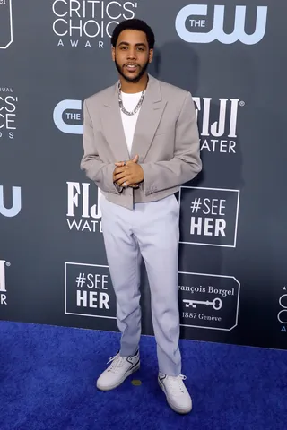 Jharrel Jerome&nbsp; - Jharrel wore Louis Vuitton SS20.&nbsp;(Photo: Steve Granitz/WireImage) (Photo: Steve Granitz/WireImage)