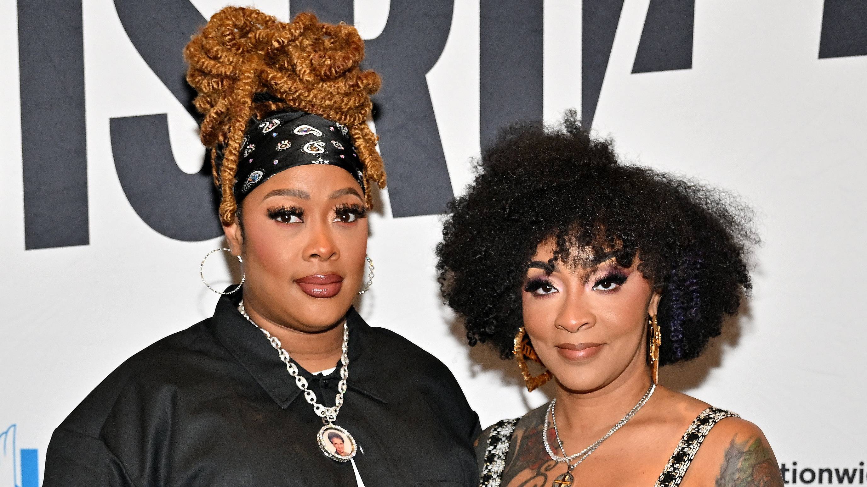 Da Brat and Jesseca Harris-Dupart attend the Black Enterprise Disruptor Summit at Grand Hyatt Atlanta in Buckhead on June 03, 2023 in Atlanta, Georgia. 