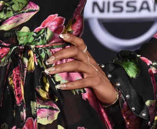 2017: LeToya Luckett&nbsp; - LeToya Luckett&nbsp;instantly became our nail inspiration when we spotted the singer rocking this French manicure with gold flake details. (Photo by C Flanigan/Getty Images) (Photo by C Flanigan/Getty Images)