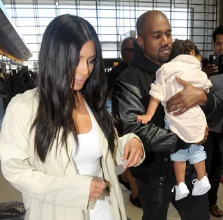 International Nori - Kanye's little princess is all tuckered out after getting her passport stamped more than some will in a lifetime before she even turned two.(Photo: Splash News)