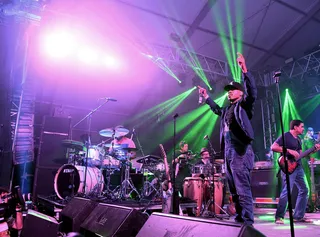 Get On Your Feet - Chi-town MC&nbsp;Chance the Rapper&nbsp;gets the crowd lifted performing on the "Other" stage.(Photo: Jason Merritt/Getty Images)